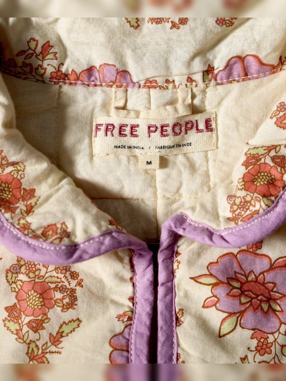 Free People Chloe Jacket M 8 Women's Casual Floral Winter Quilted Coat NEW 45848 - Picture 5 of 6